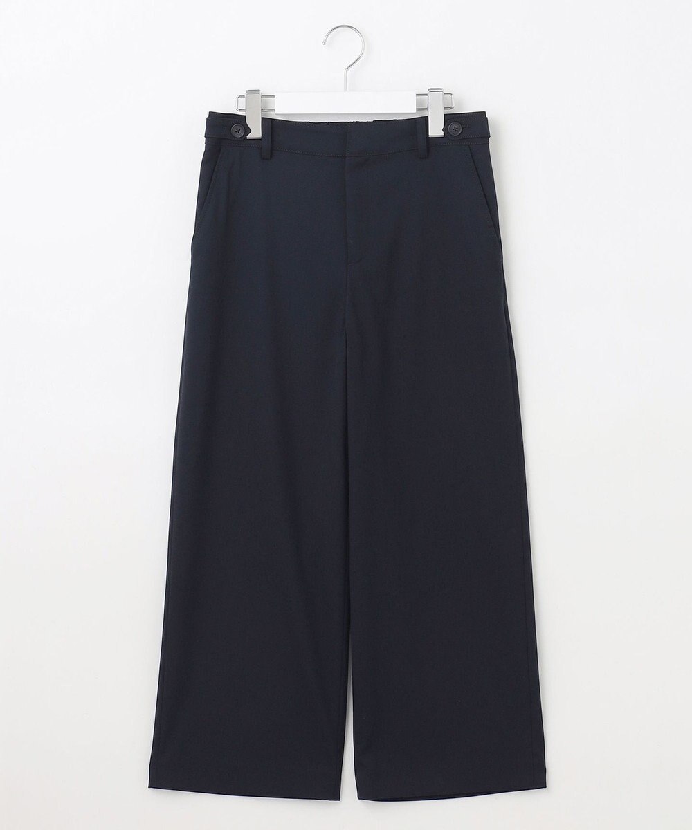 J.PRESS LADIES L 【洗える】シャークスキン セミワイド パンツ 