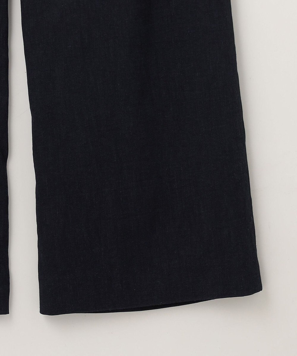 23区 【洗える】リネンレーヨンストレッチ ドロスト パンツ 