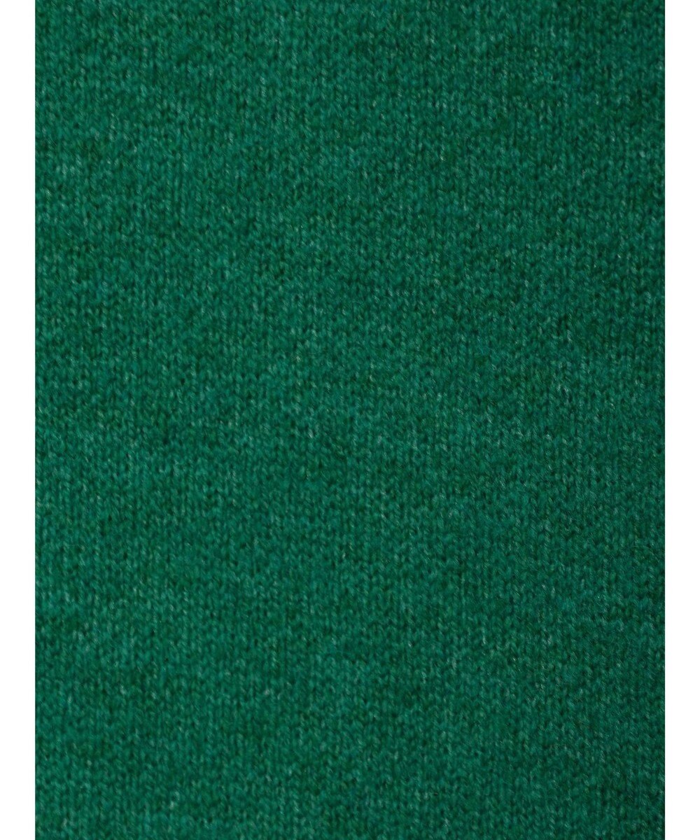 Green Parks スウェット風フード付ニットプルオーバー 