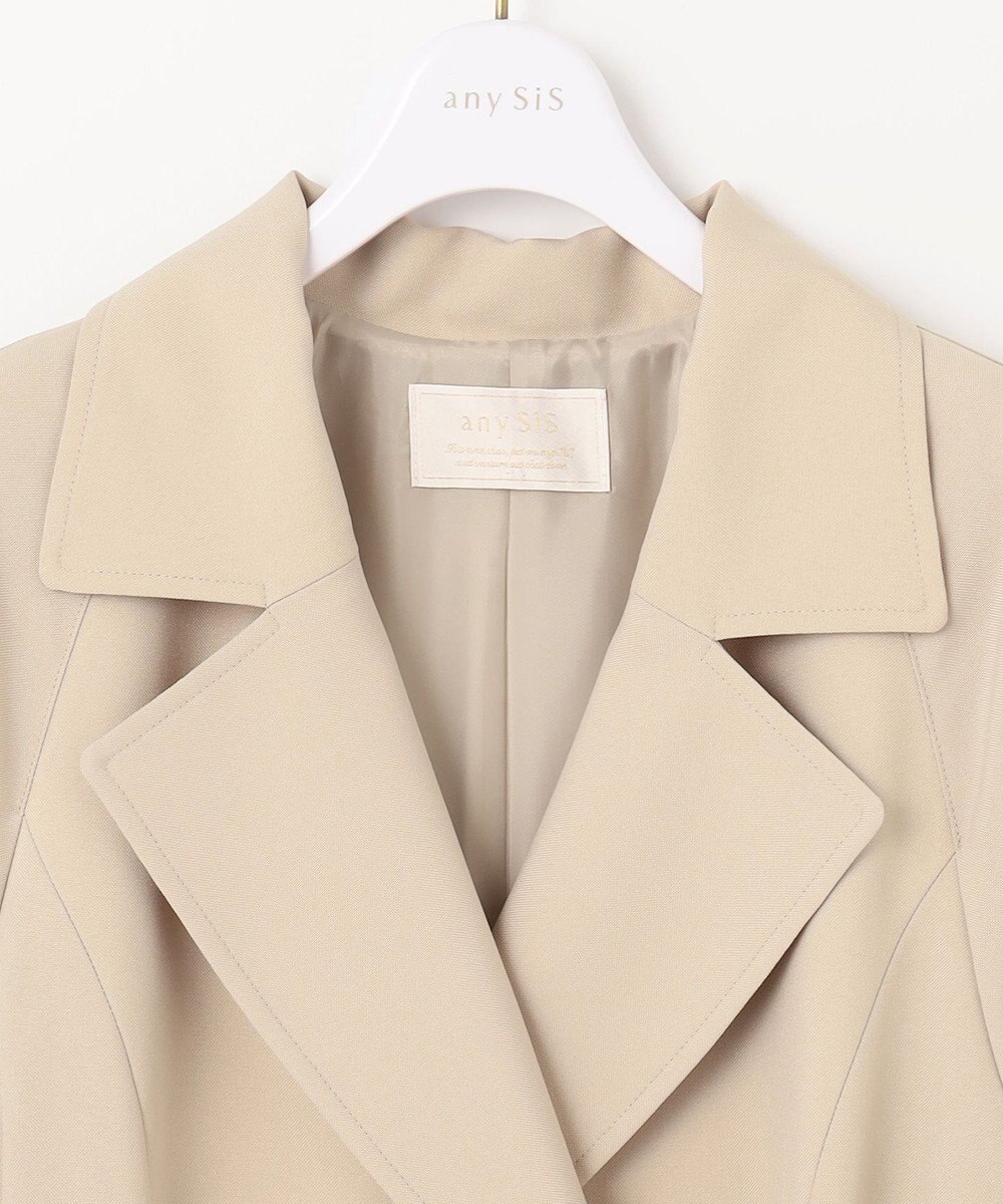 ANY SIS 【洗える】ライトミディ トレンチコート 