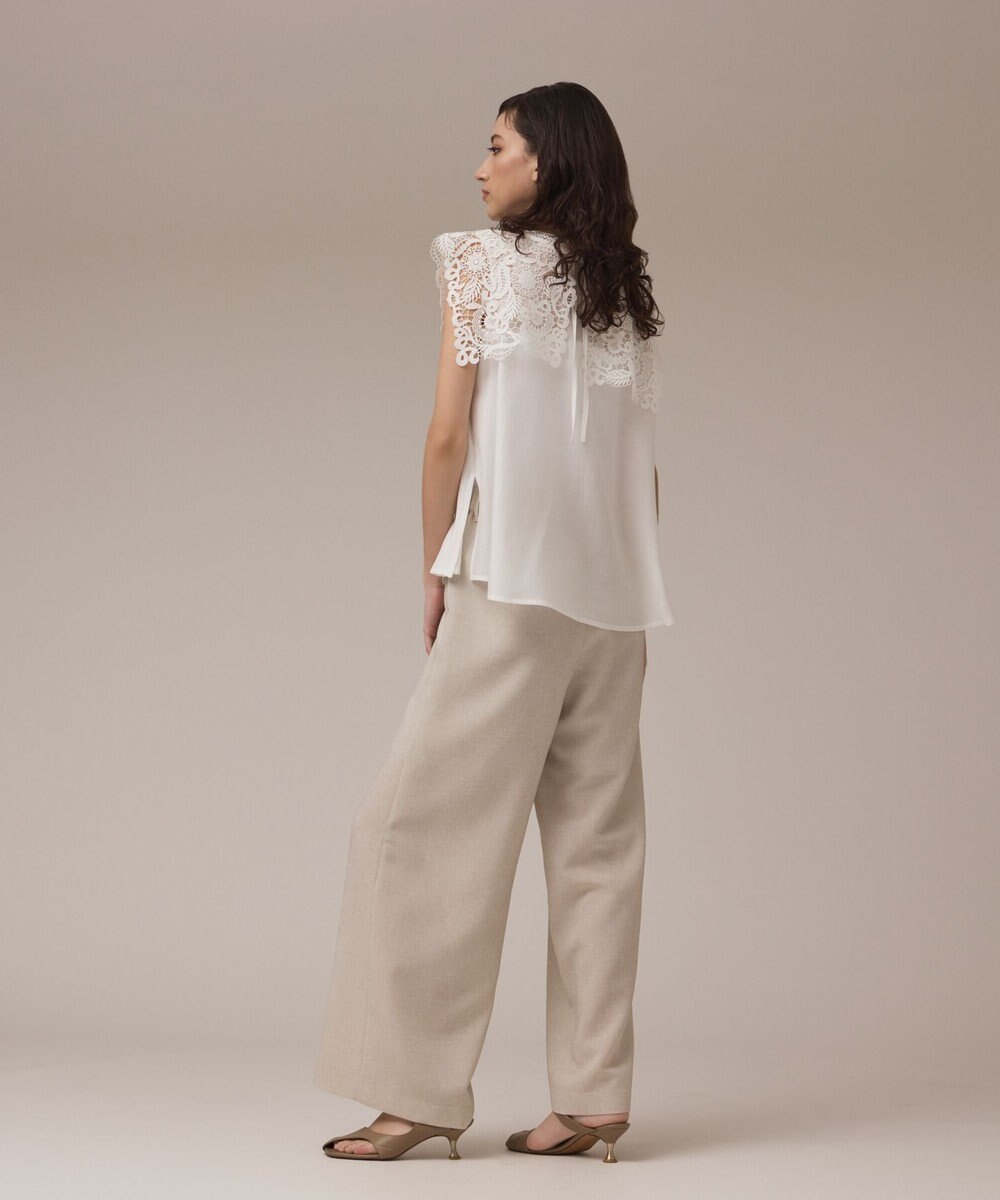 GRACE CONTINENTAL カラミタックワイドパンツ 