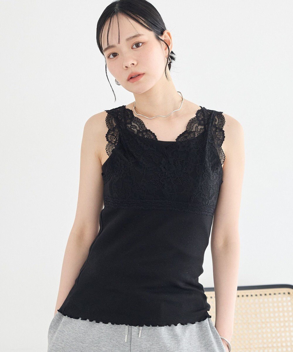 earth music&ecology 前後２ＷＡＹレースタンクトップ 