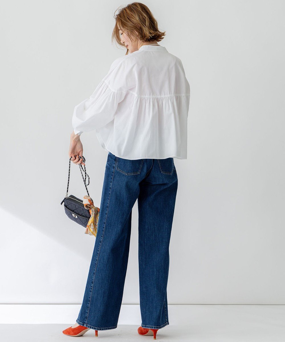 23区 【RED CARD TOKYO×23区/VERY3月号掲載】デニム ライン ワイドパンツ 