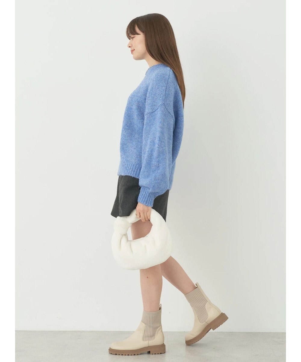 earth music&ecology ファンシーヤーンメランジプルオーバー 