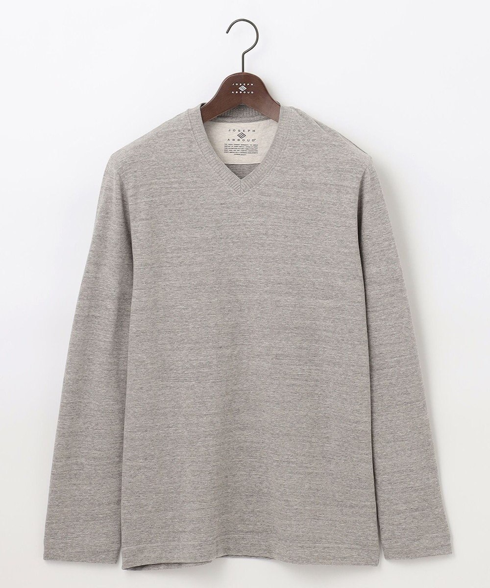 JOSEPH ABBOUD 【サスティナブル素材/柔らかな肌触り/ジャパンファブリック】 コットンラフィー Vネック Ｔシャツ 