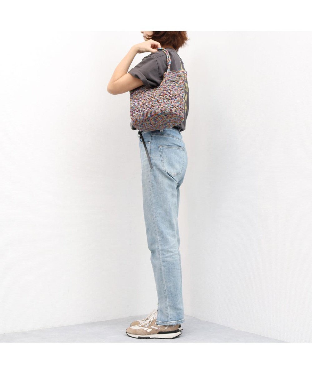 UNBILLION カシュカシュ cachecache / メタリックコード柄編みトートバッグ 