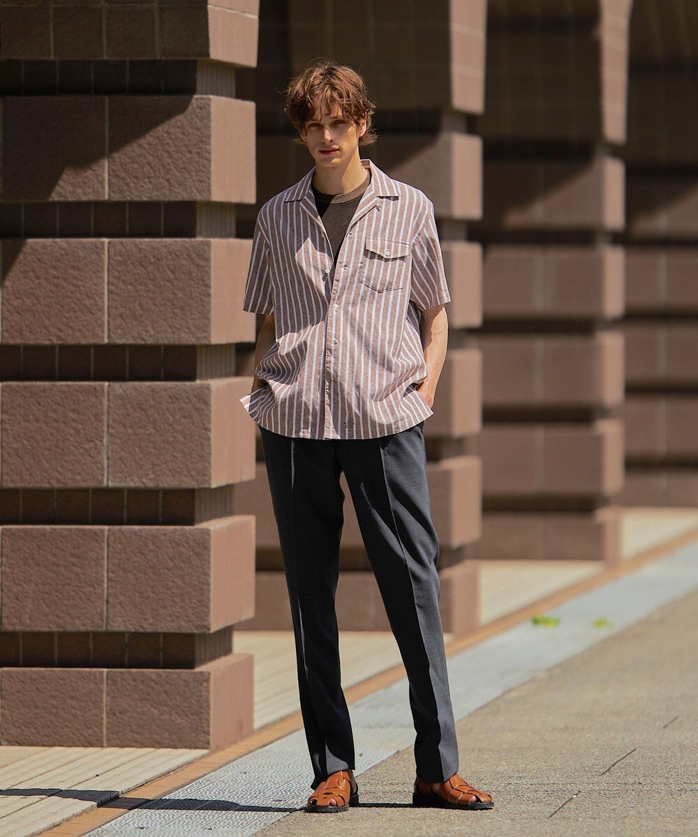 J.PRESS MEN 【WEB限定】【ストレッチ / ウォッシャブル可】ワンタックスラックス 