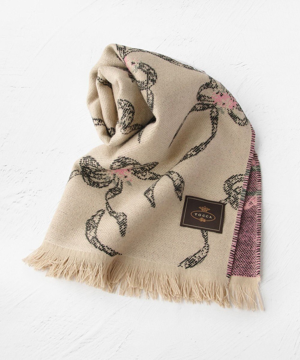 TOCCA 【フランス製】SHAKE RIBBON JAQUARD STOLE  ストール 