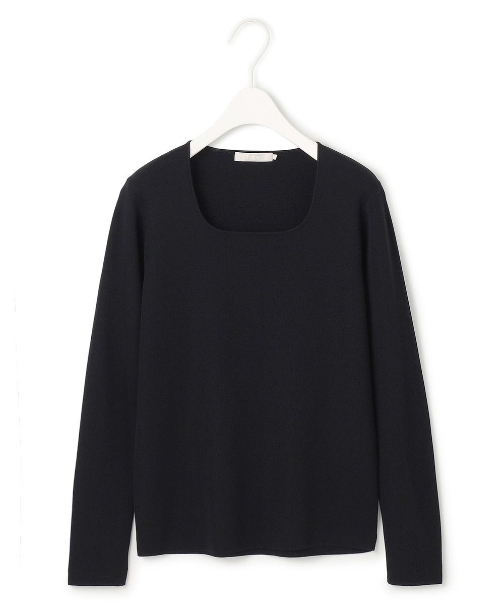 ICB 【洗える】 シンセティックフルニードル ニットプルオーバー 