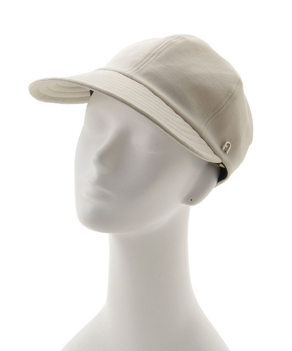 MOONBAT 【遮光100％/遮熱/UVカット】FURLA(フルラ)アーチロゴ ロングつば キャップ 帽子  手洗い可能/日本製 