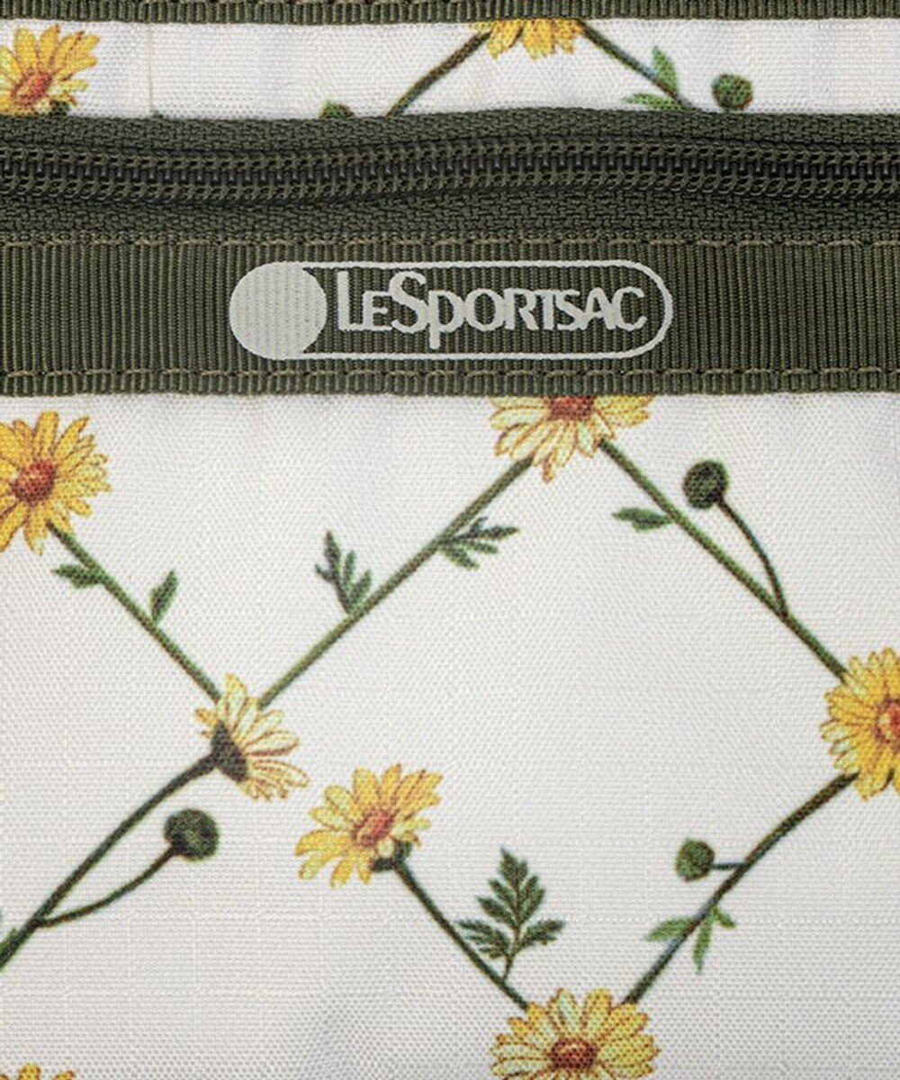 LeSportsac 3ZIP COSMETIC/デイジークロスエクリュ 