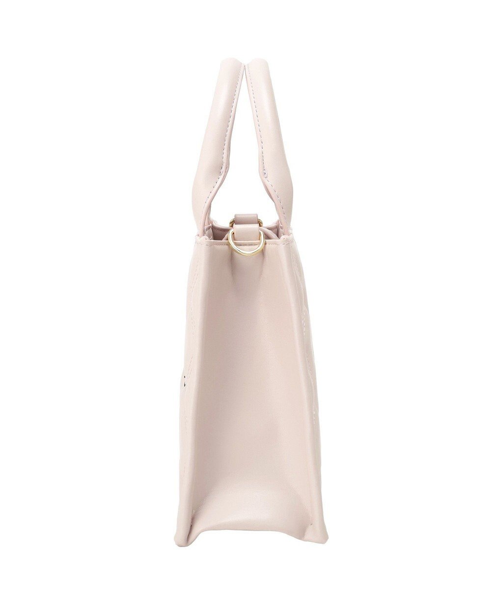 Maison de FLEUR ミニポーチ付きキルティングトートバッグ 