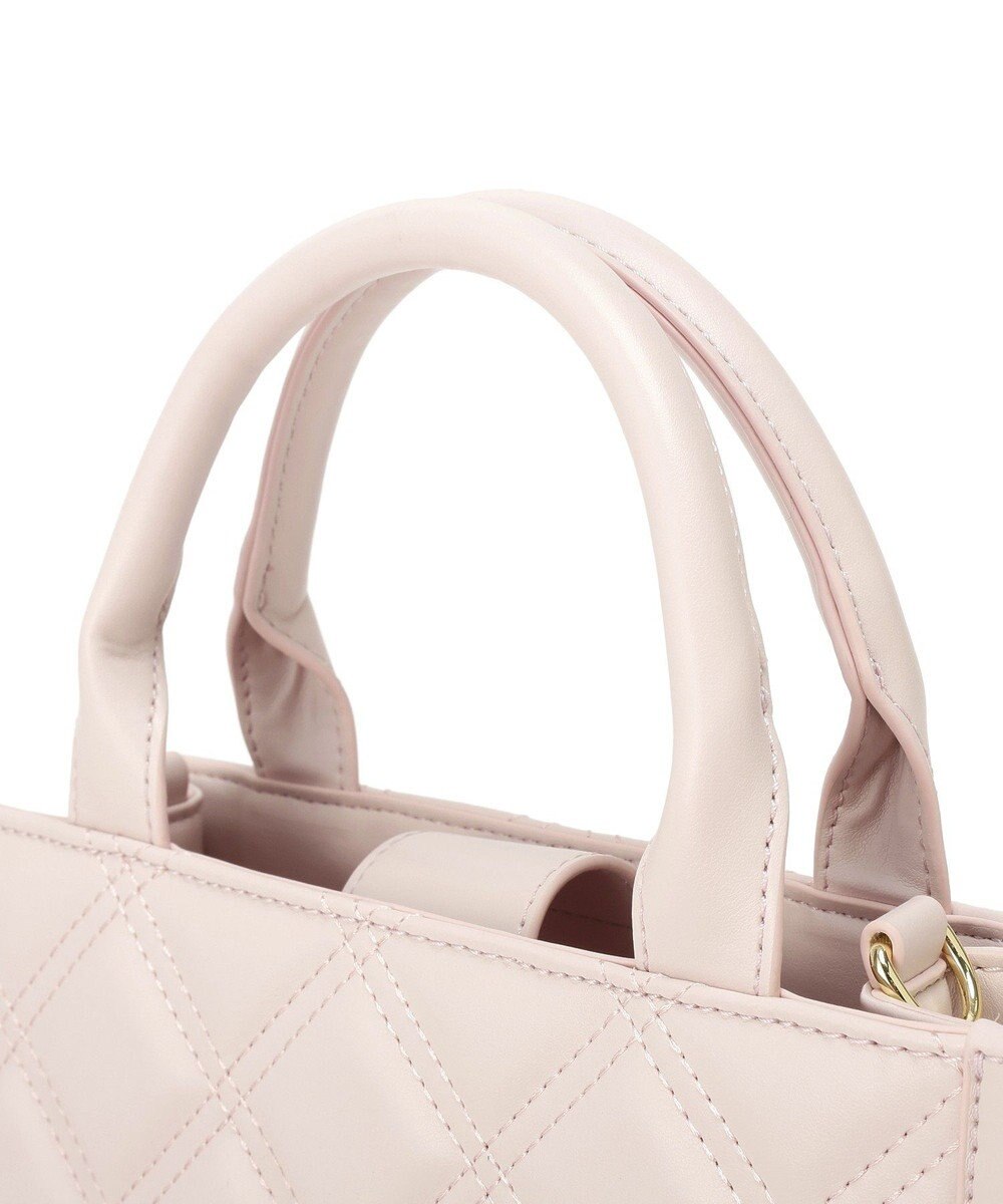 Maison de FLEUR ミニポーチ付きキルティングトートバッグ 