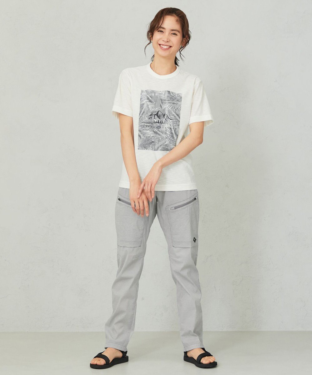 JOSEPH ABBOUD MOUNTAIN 【UNISEX】スラブリーフプリント Tシャツ 