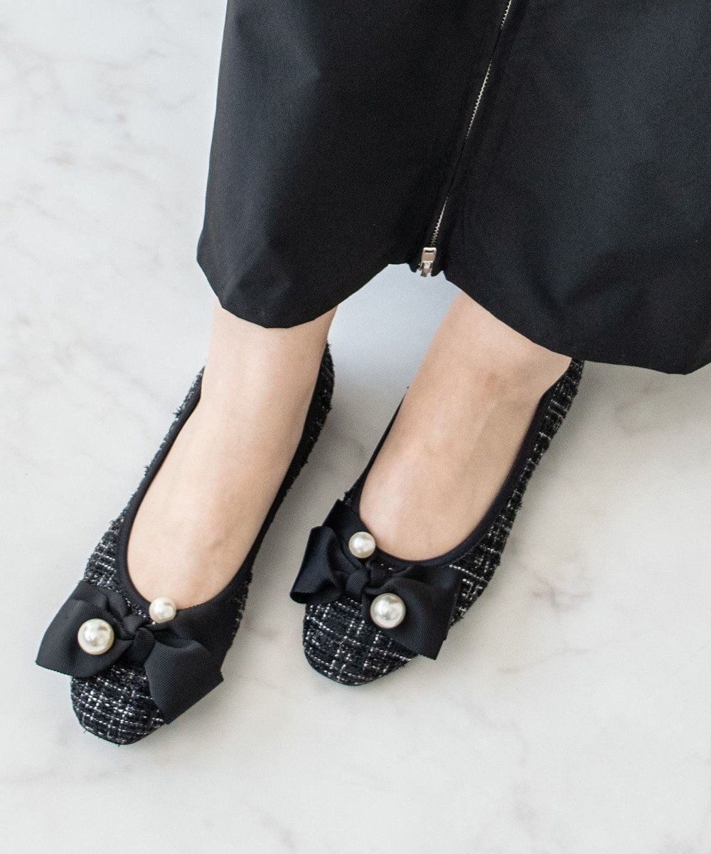 Bridget Birkin 【Bridget Birkin】ビッグパールリボンフラットシューズ 