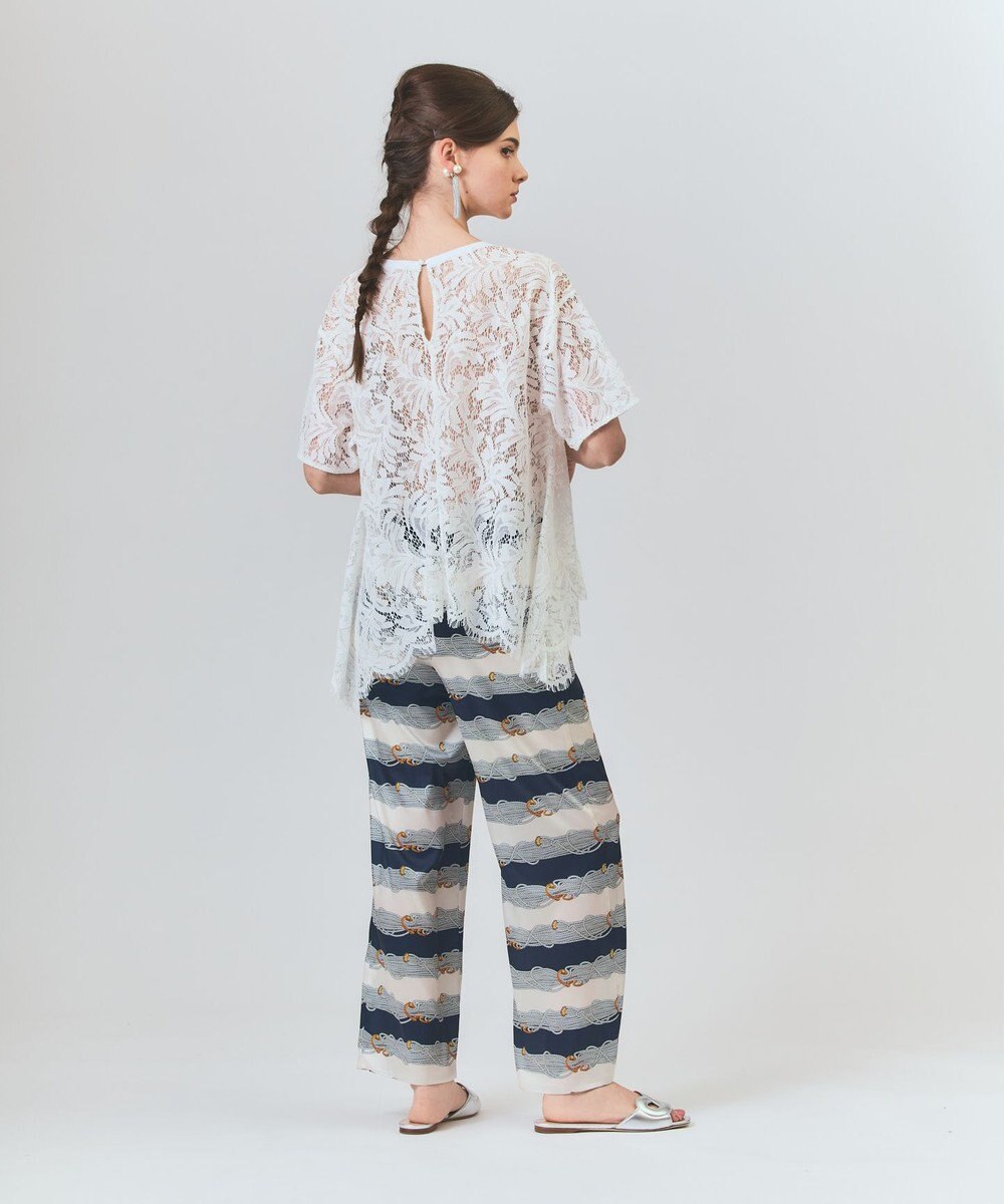 GRACE CONTINENTAL バックレース天竺トップ 