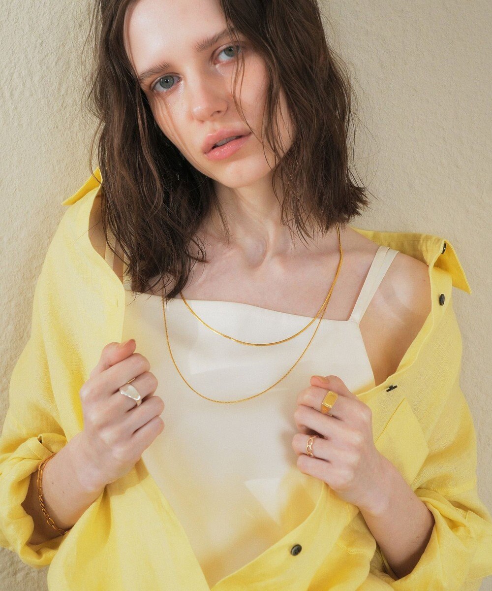 YECCA VECCA ステンレス2連チェーンネックレス 