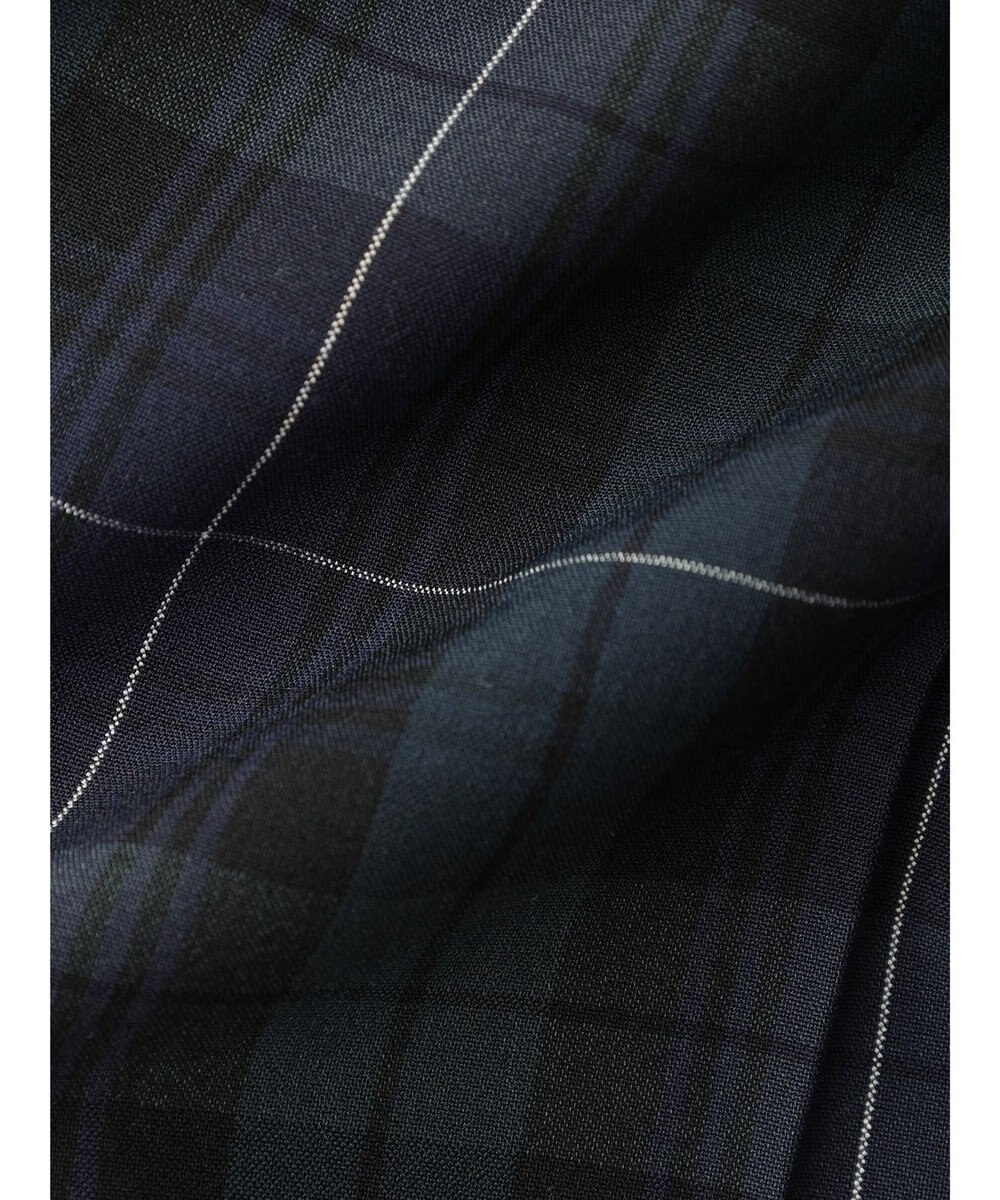 Green Parks きれいシルエットチェックパンツ 