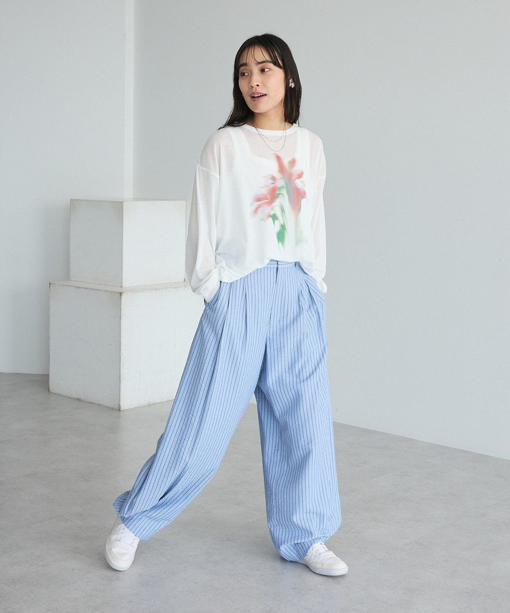 CRAFT STANDARD BOUTIQUE フラワープリントシアーロンTee 