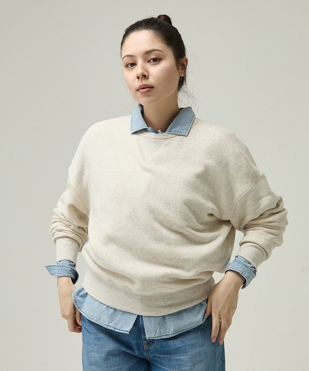 caqu ふわとろスウェットシャツ 