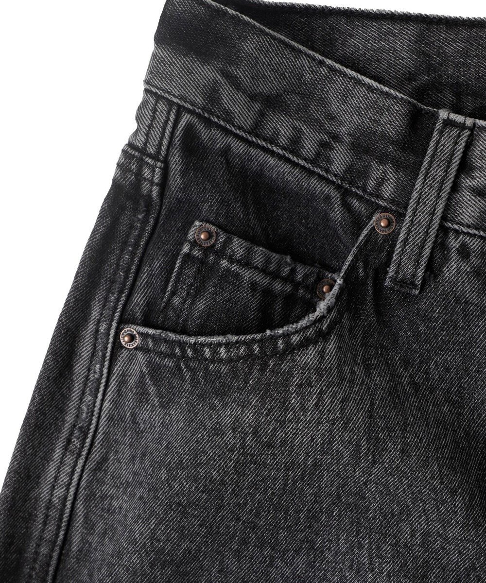 WEGO サイドスリットデニムストレートパンツ 