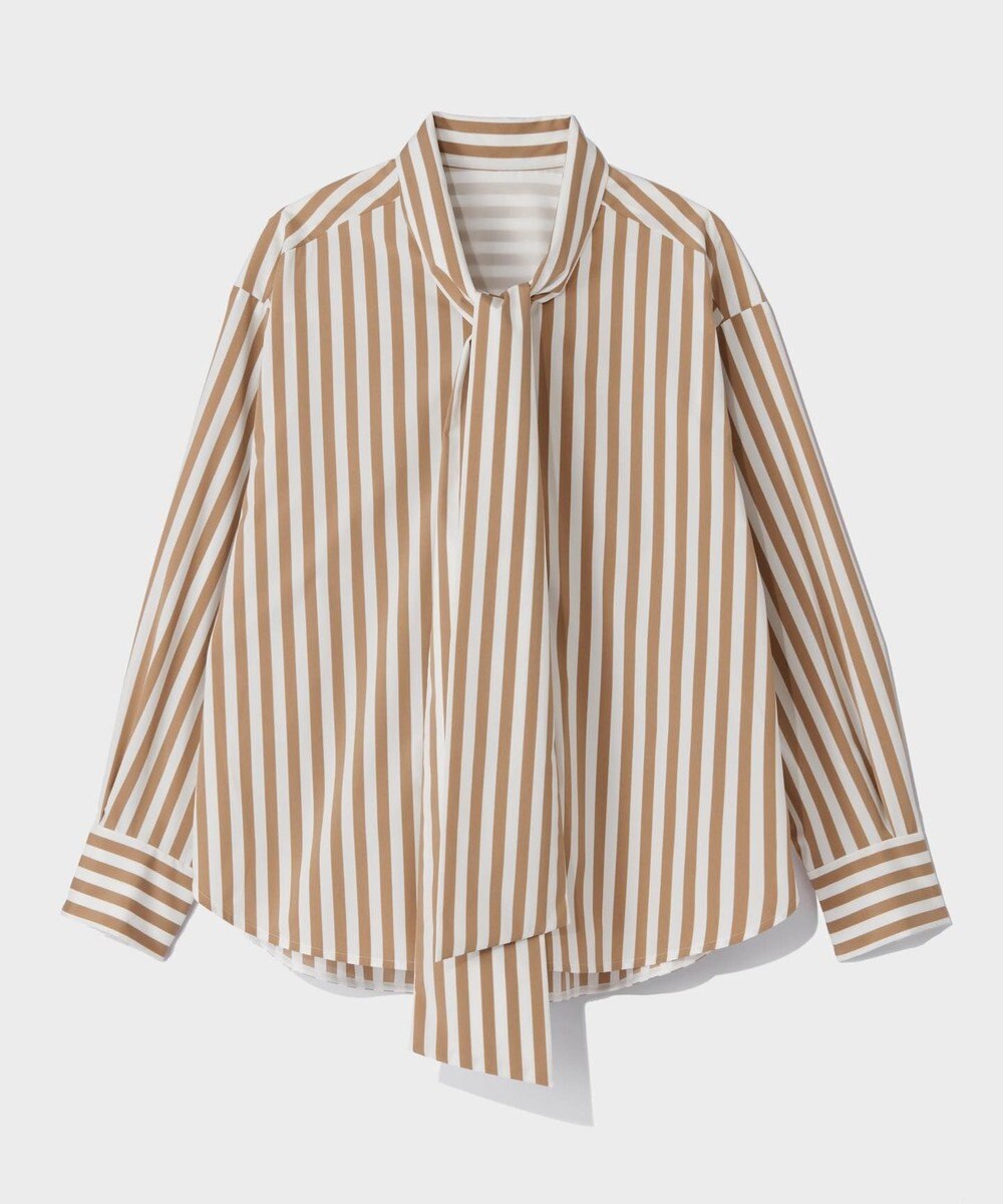 GRACE CONTINENTAL タフタストライプブラウス 