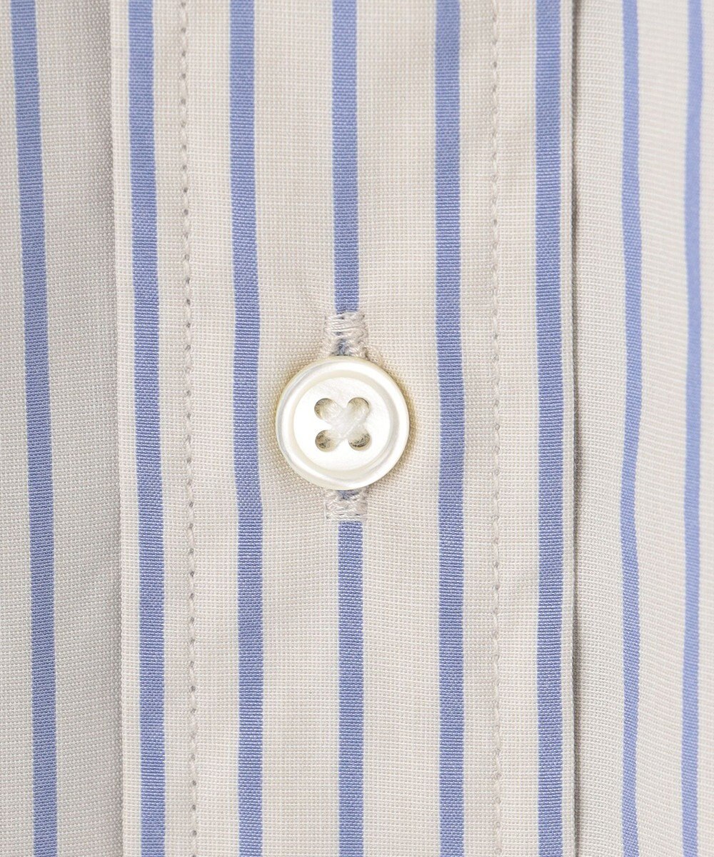 J.PRESS MEN ポプリンストライプシャツ/B.D 