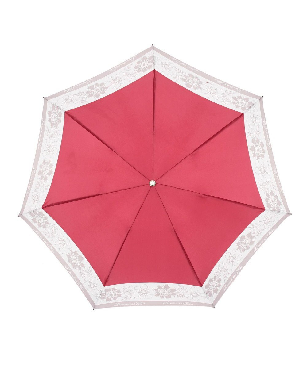 MOONBAT LANVIN en Bleu 折りたたみ傘 サテンプリントフラワー 