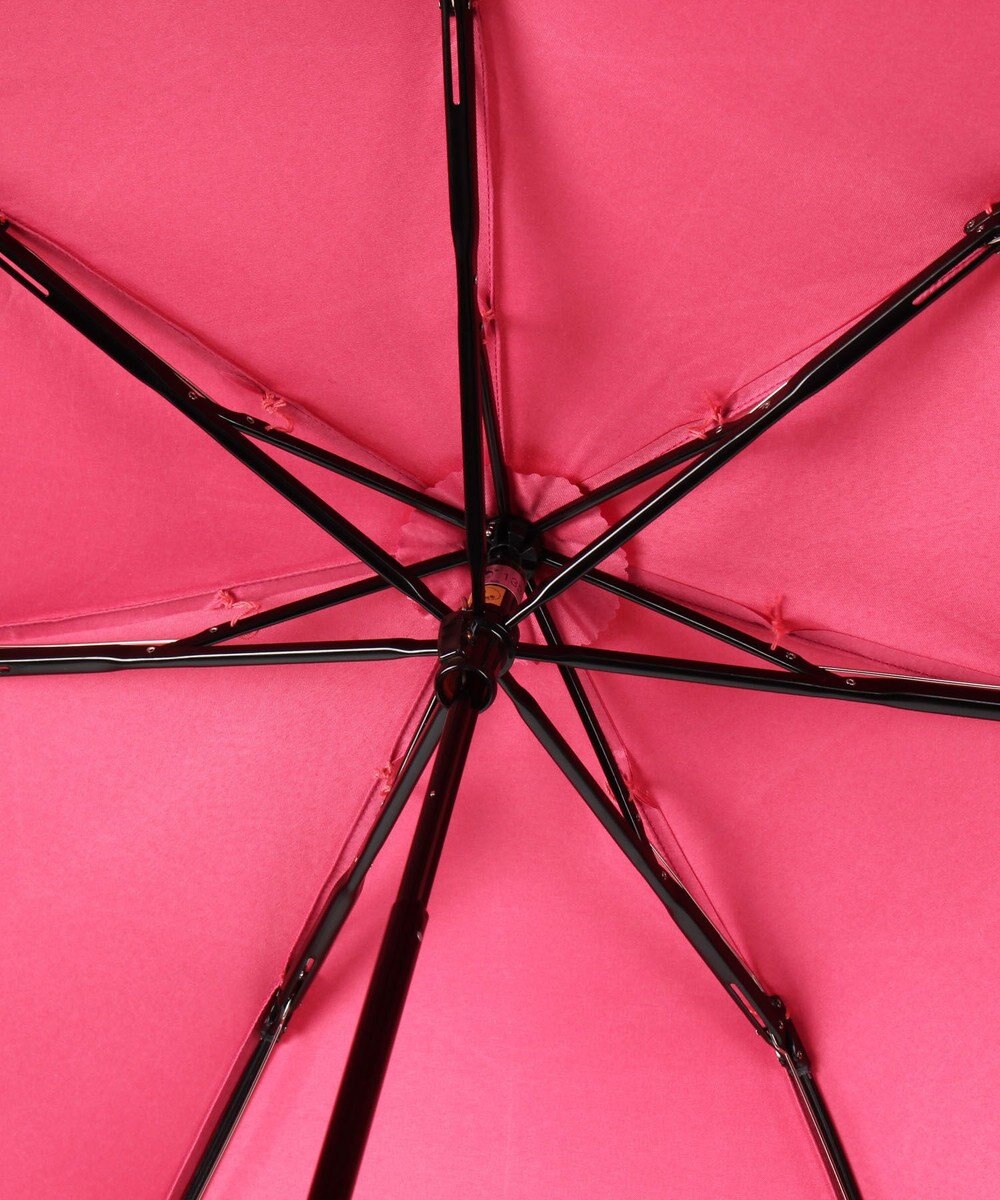 MOONBAT LANVIN en Bleu 折りたたみ傘 サテンプリントフラワー 