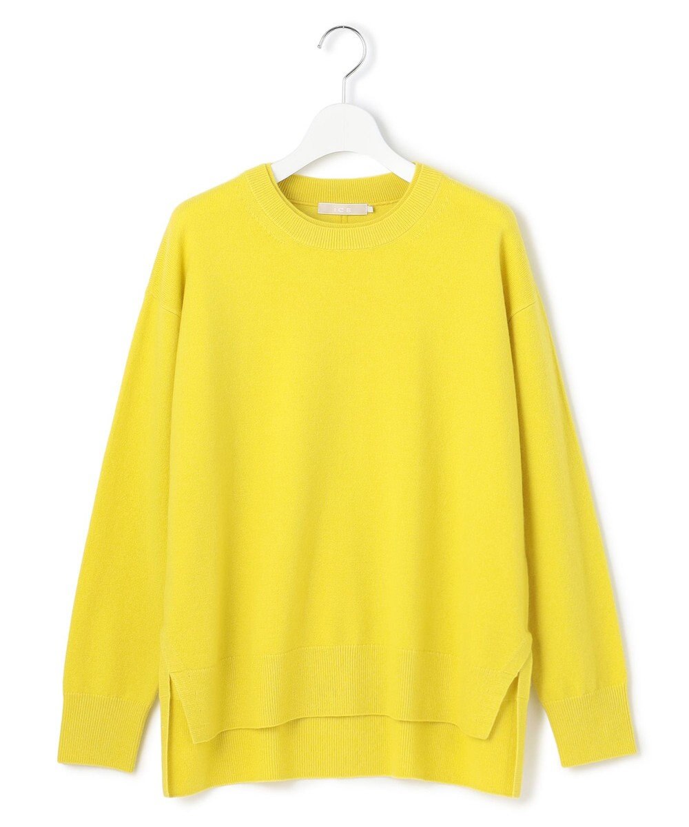 ICB 【新色追加】ソフトカシミヤミックス クルーネックニット 