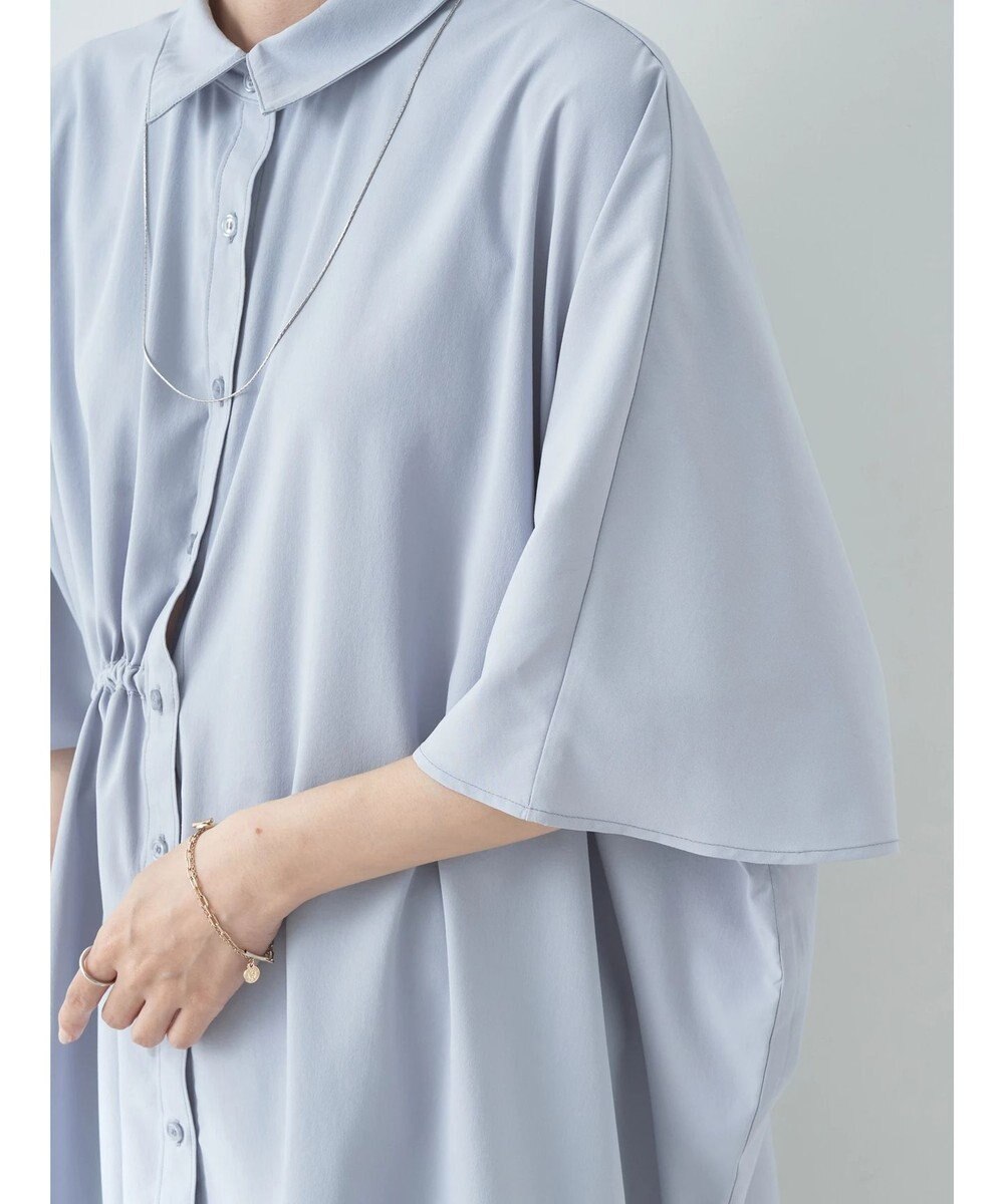 earth music&ecology アシメギャザーシャツ 