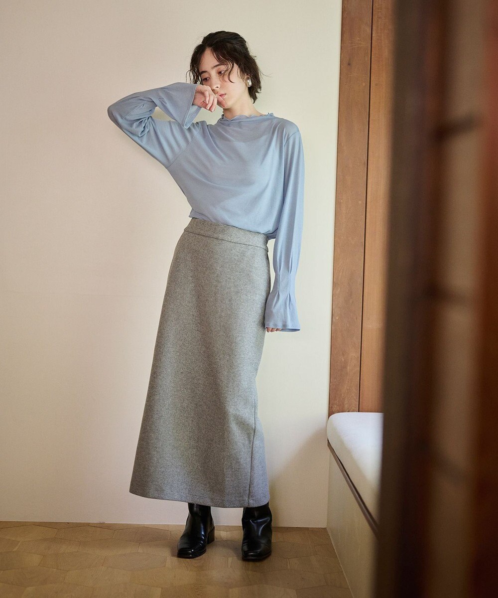 #Newans 【洗濯機可能】フレアカフスシアープルオーバー 