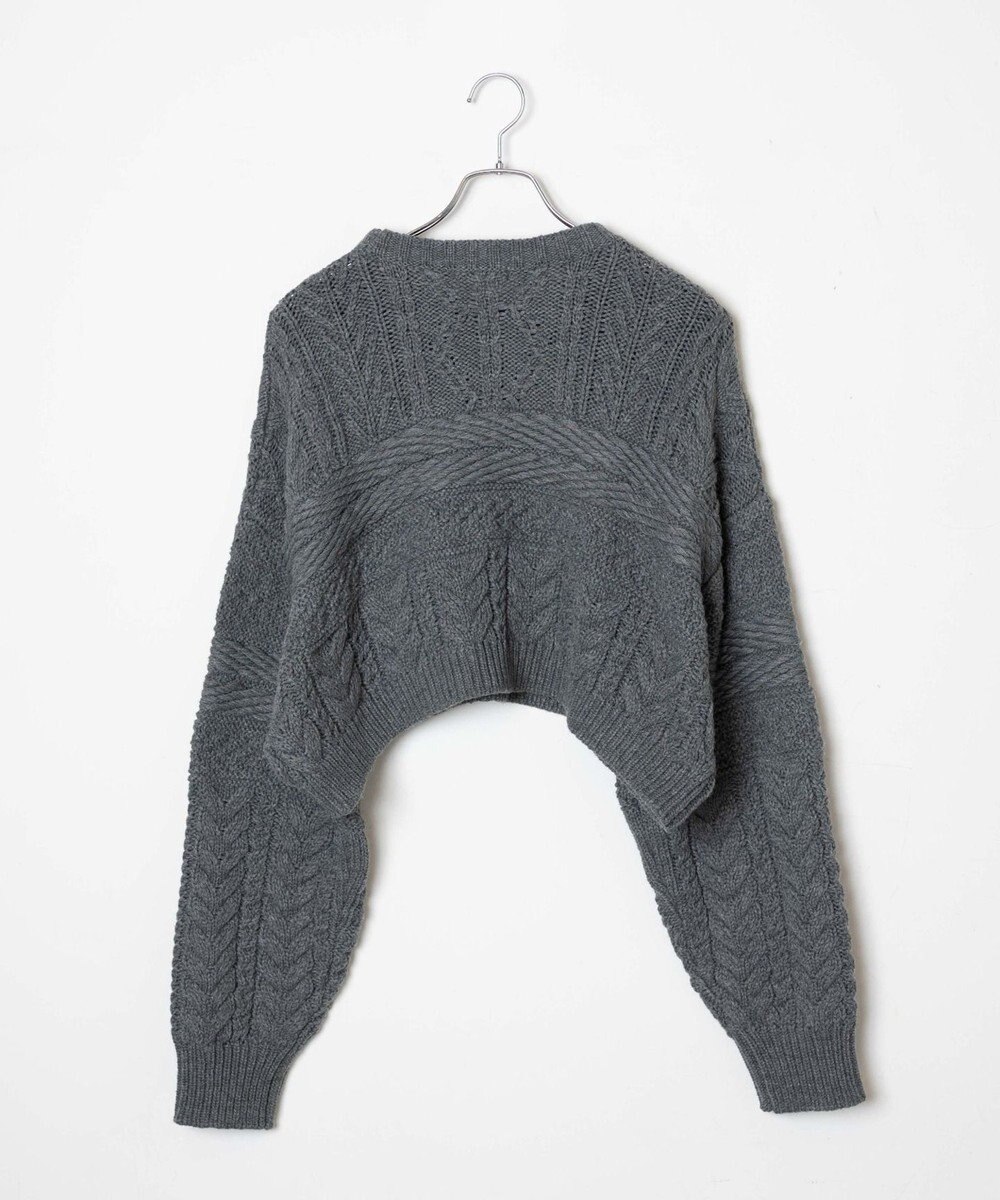 WEGO ケーブルショートニット 