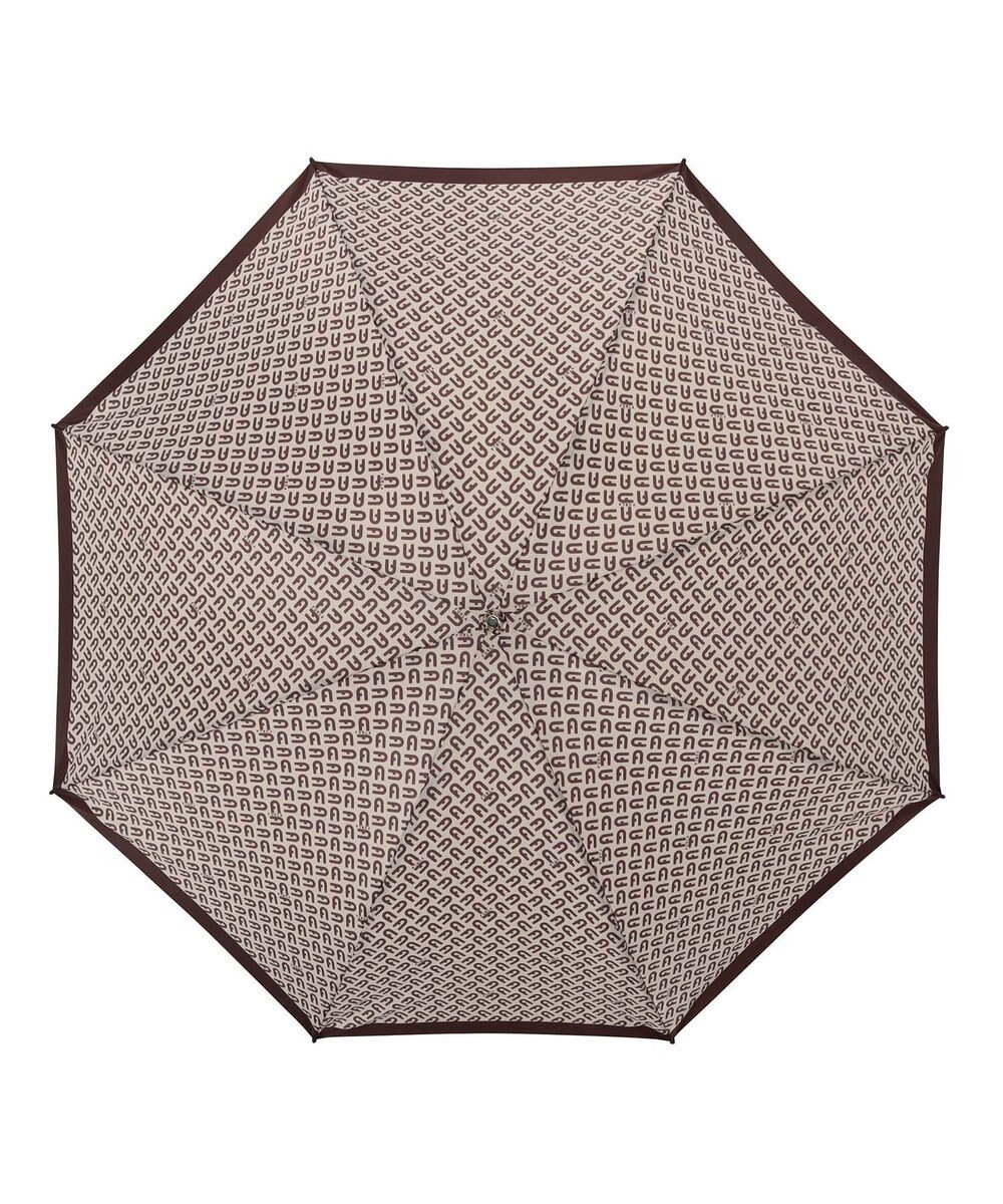 MOONBAT 【耐風】FURLA(フルラ) 折りたたみ傘 モノグラム 8本骨 大きめ55cm 日本製 