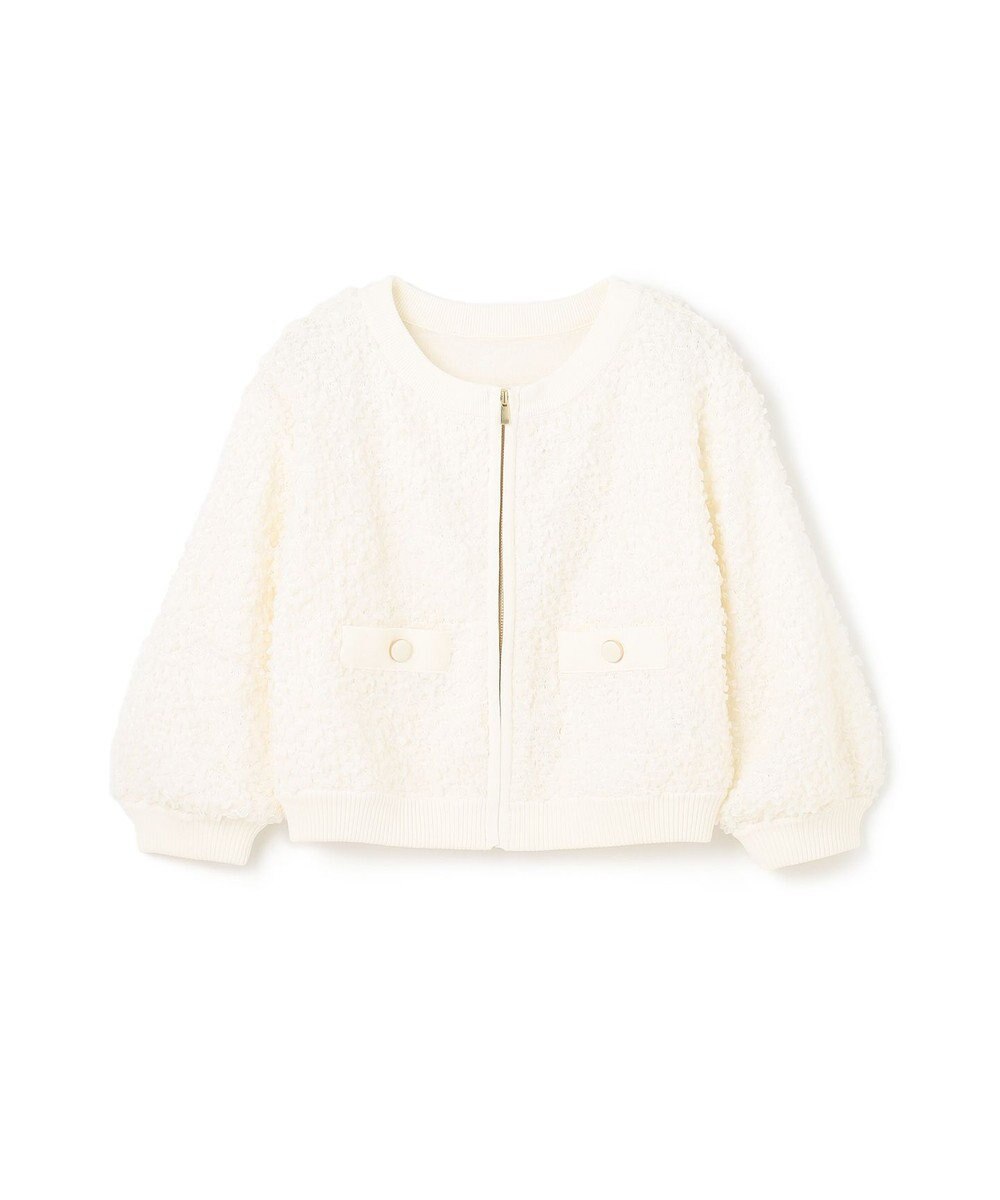 GRACE CONTINENTAL チュールフリルニットブルゾン 