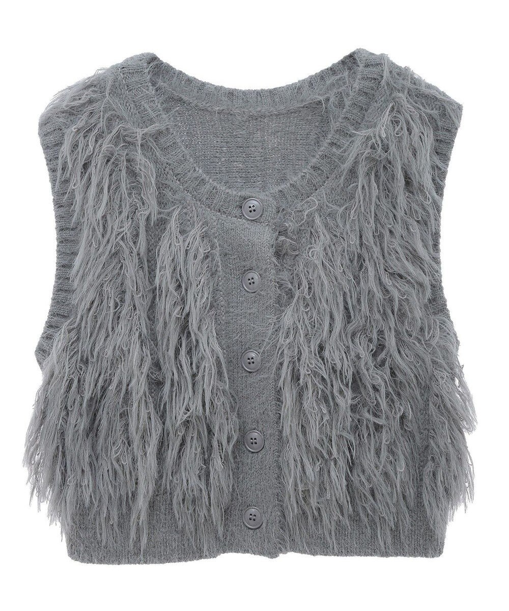 Green Parks フェザーニットベスト 