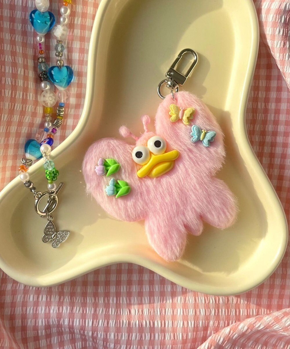 WEGO ぱたぱたちょうちょモンスターぬいぐるみキーホルダー 