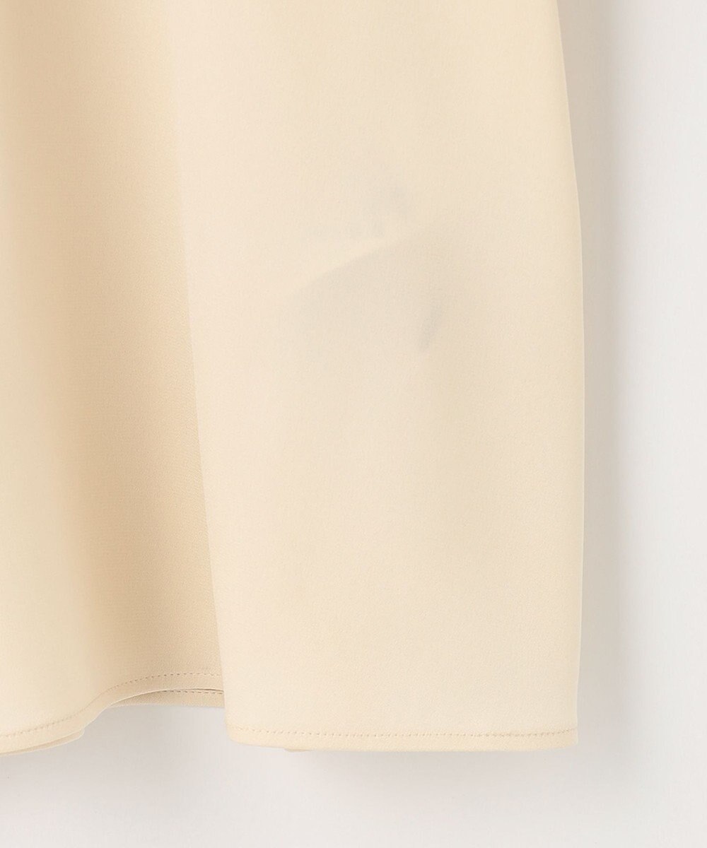 自由区 L 【洗える/UVケア/吸放湿性】シルクストレッチ ハイネックブラウス 