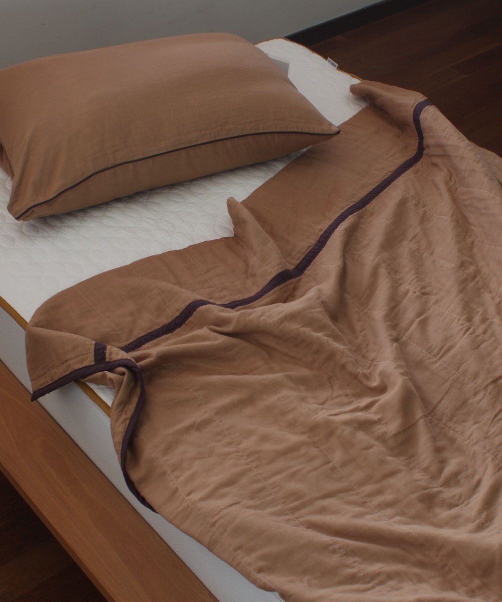 京和晒綿紗 ガーゼケット　柿渋5重合わせ 