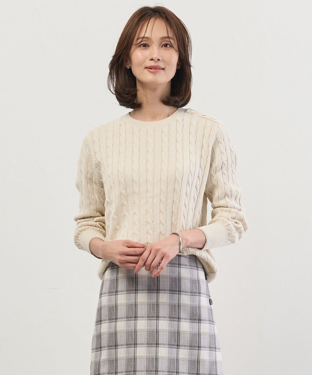 J.PRESS LADIES L CABLE ニット 