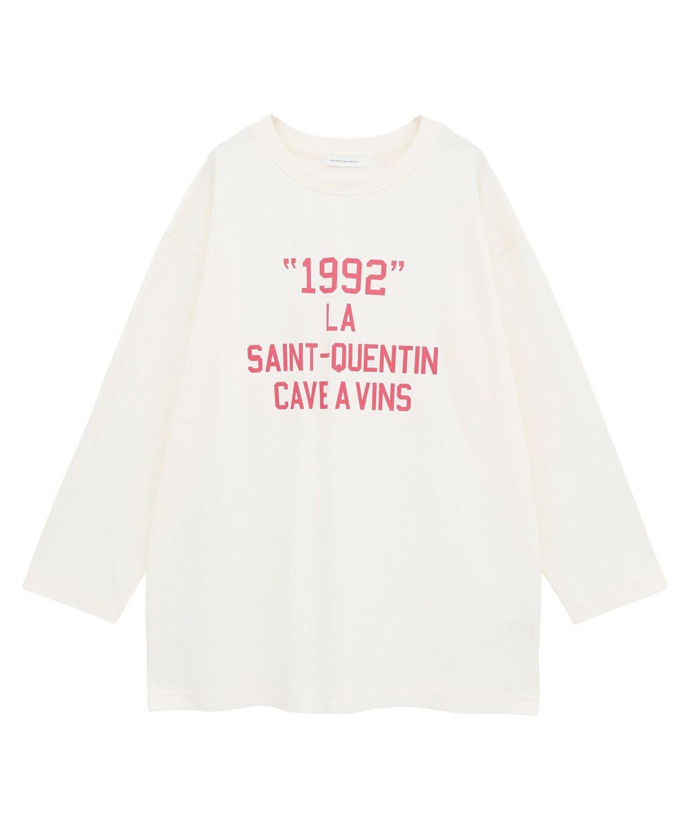 AMERICAN HOLIC カレッジロゴロングTシャツ 