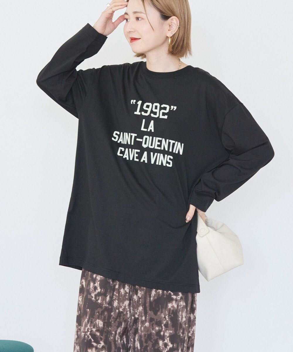 AMERICAN HOLIC カレッジロゴロングTシャツ 