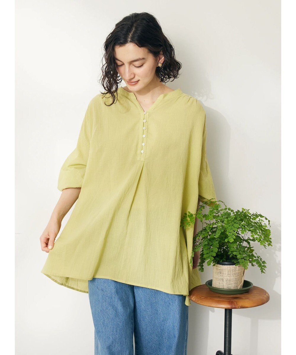 CRAFT STANDARD BOUTIQUE ジョーゼットスキッパーシャツ 