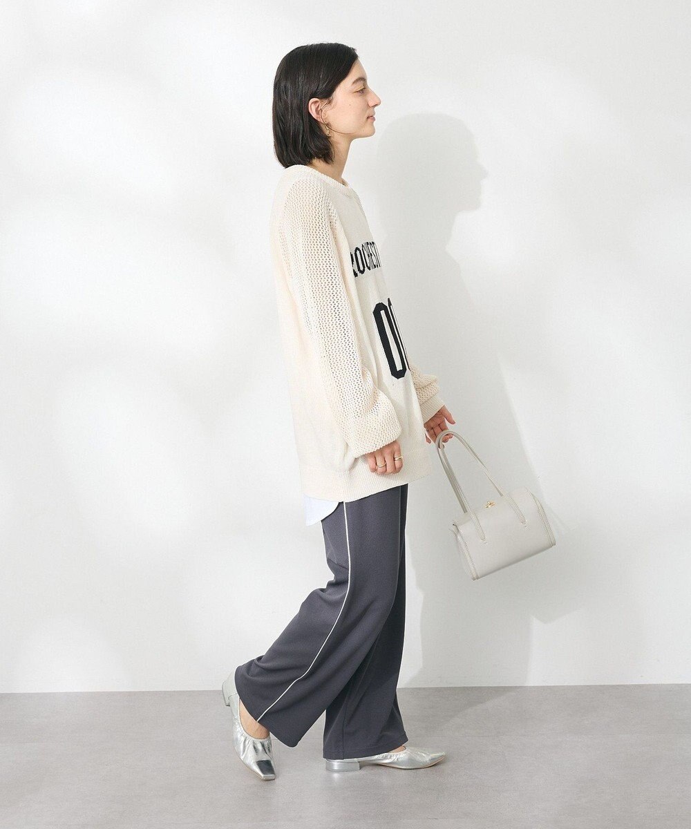 CRAFT STANDARD BOUTIQUE ロゴジャガードメッシュニットプルオーバー 