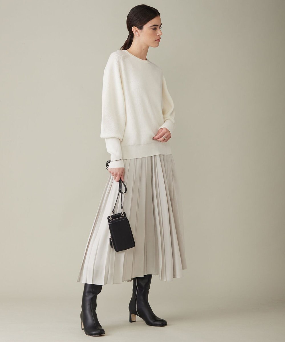 ICB 【洗える】 ウールポリエステルハイゲージ ニット 