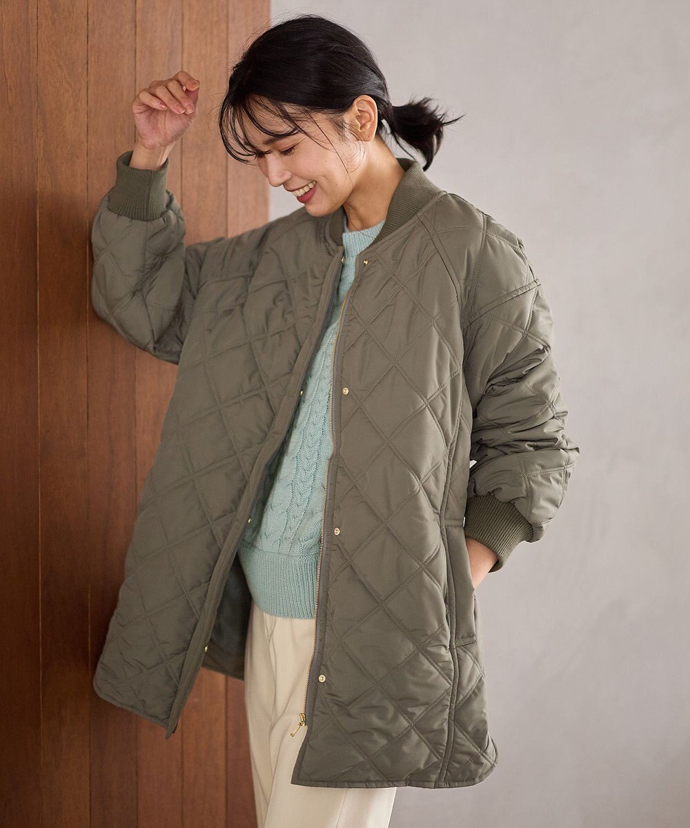 ANY 【洗濯機可/撥水】ダイヤキルトブルゾン 