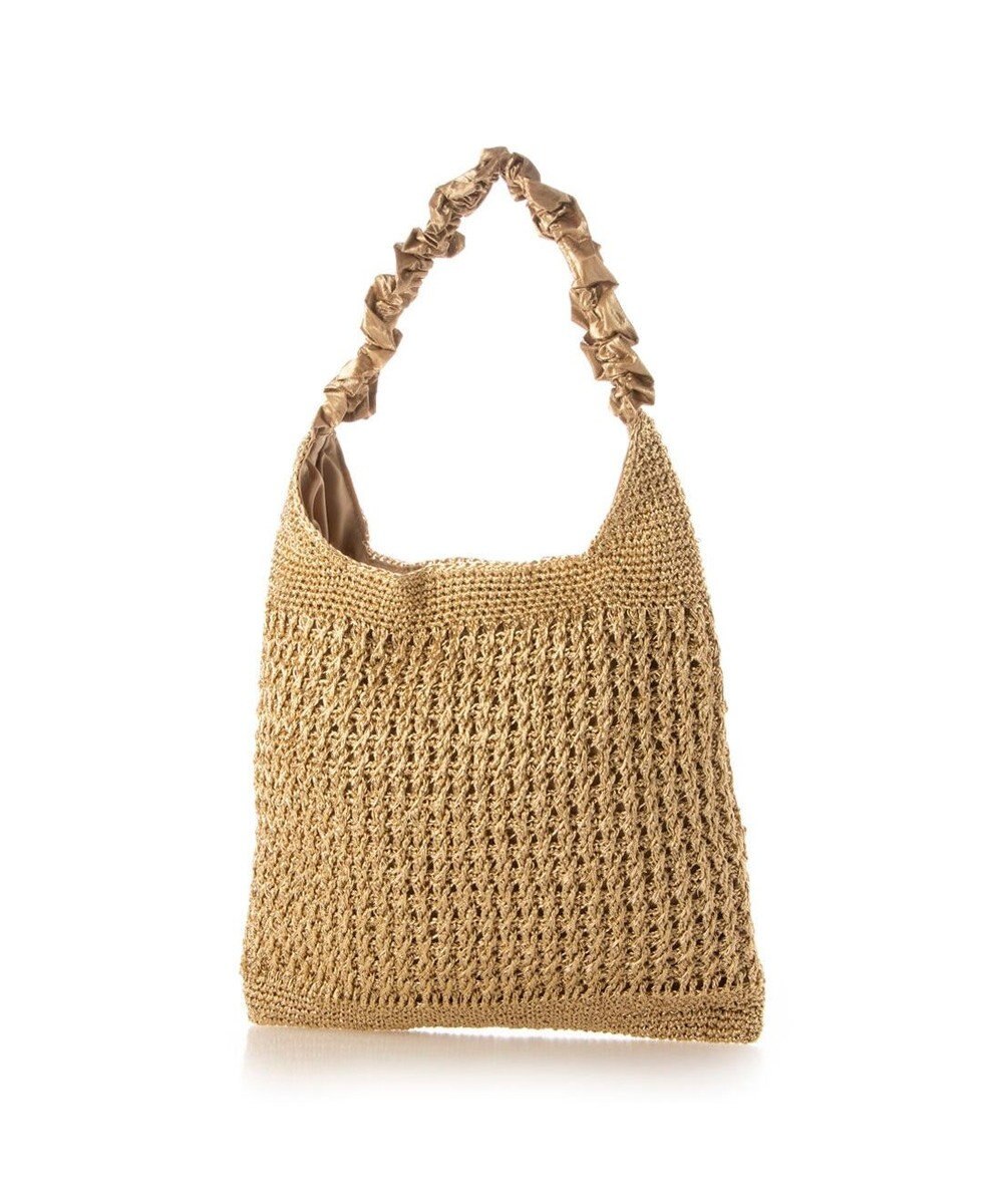 UNBILLION カシュカシュ cachecache / メタリックコードフリルハンドルトート 