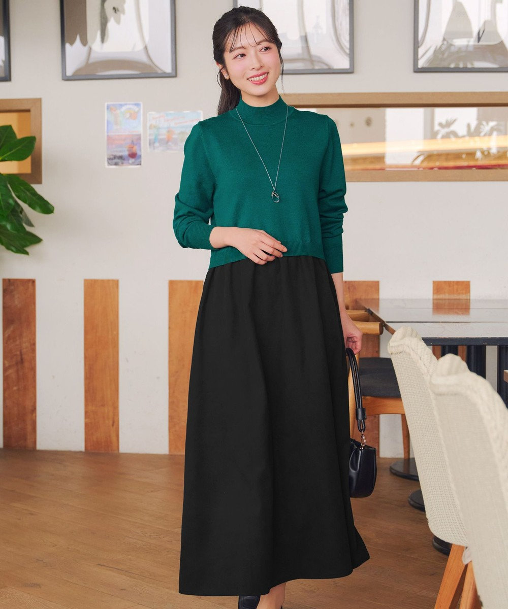 Tiaclasse ニットドッキングワンピース 