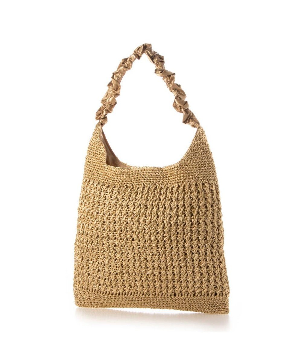 UNBILLION カシュカシュ cachecache / メタリックコードフリルハンドルトート 