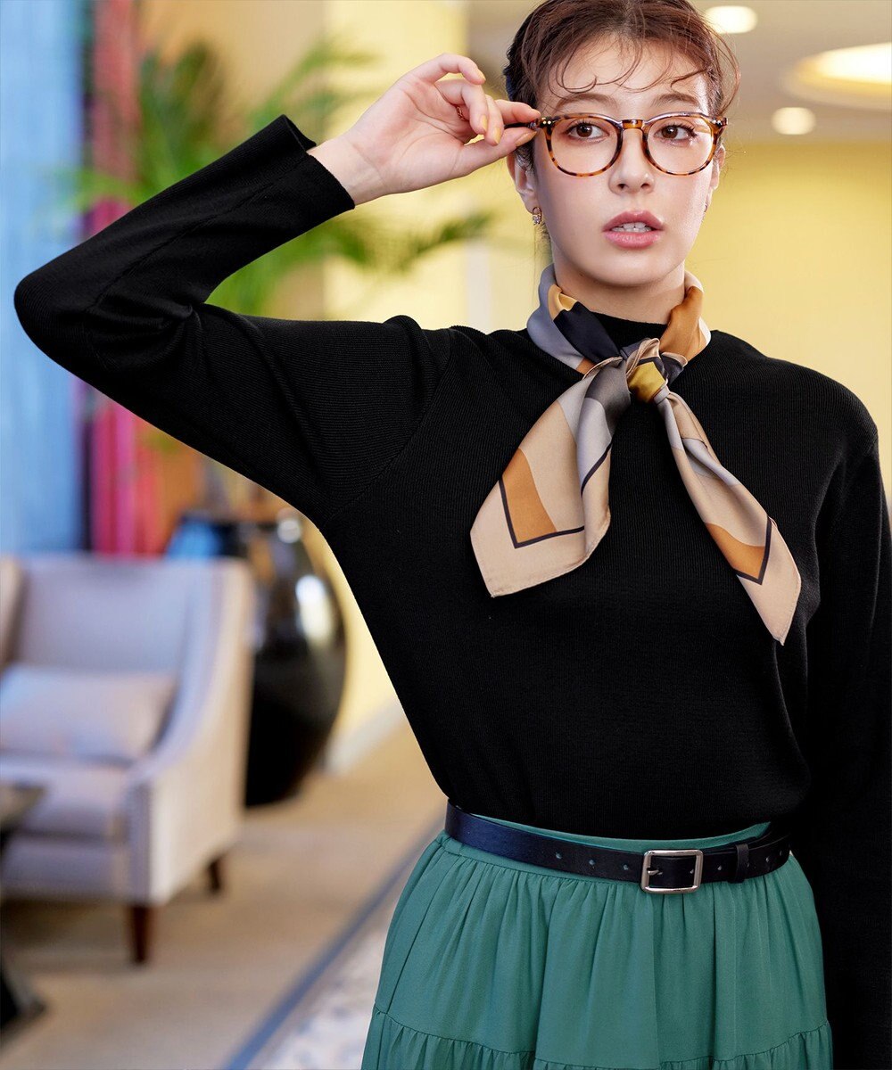 Tiaclasse 【洗える】ハイネックニットプルオーバー 